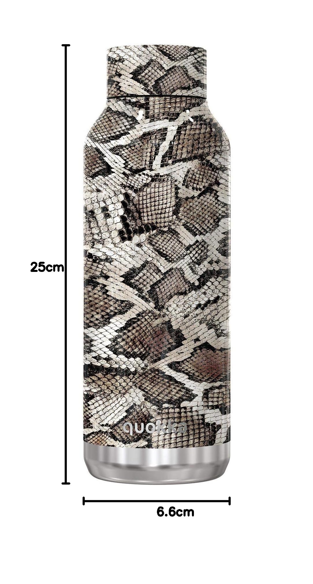 Quokka Solid Snake Print bouteille isotherme 510 ml noir