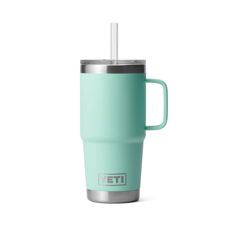 YETI Rambler 25 oz (739 ml) mug paille isotherme Seafoam
