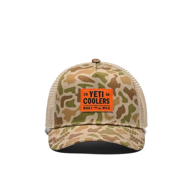 YETI Flat Brim Rope Hat casquette snapback Camouflage