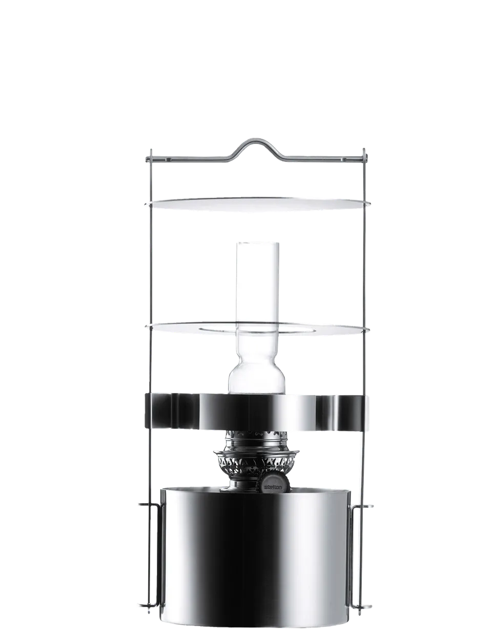 Stelton EM77 lampe tempête 34 cm inox pétrole