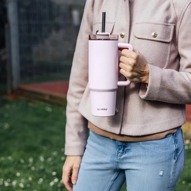 Quokka Stream Mug Isotherme Rose Clair 950 ml Inox