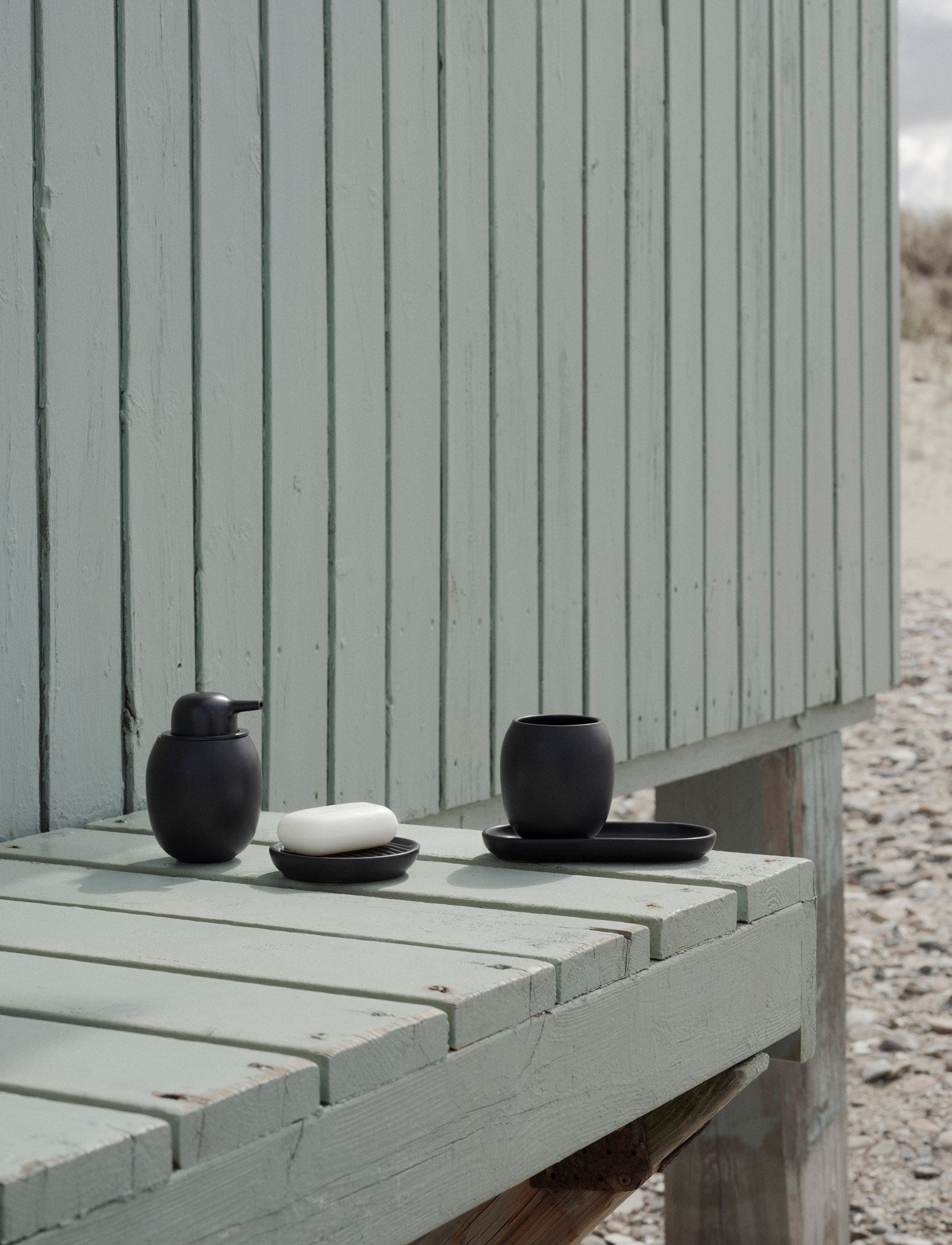 Stelton Fjord distributeur savon 300 ml grès