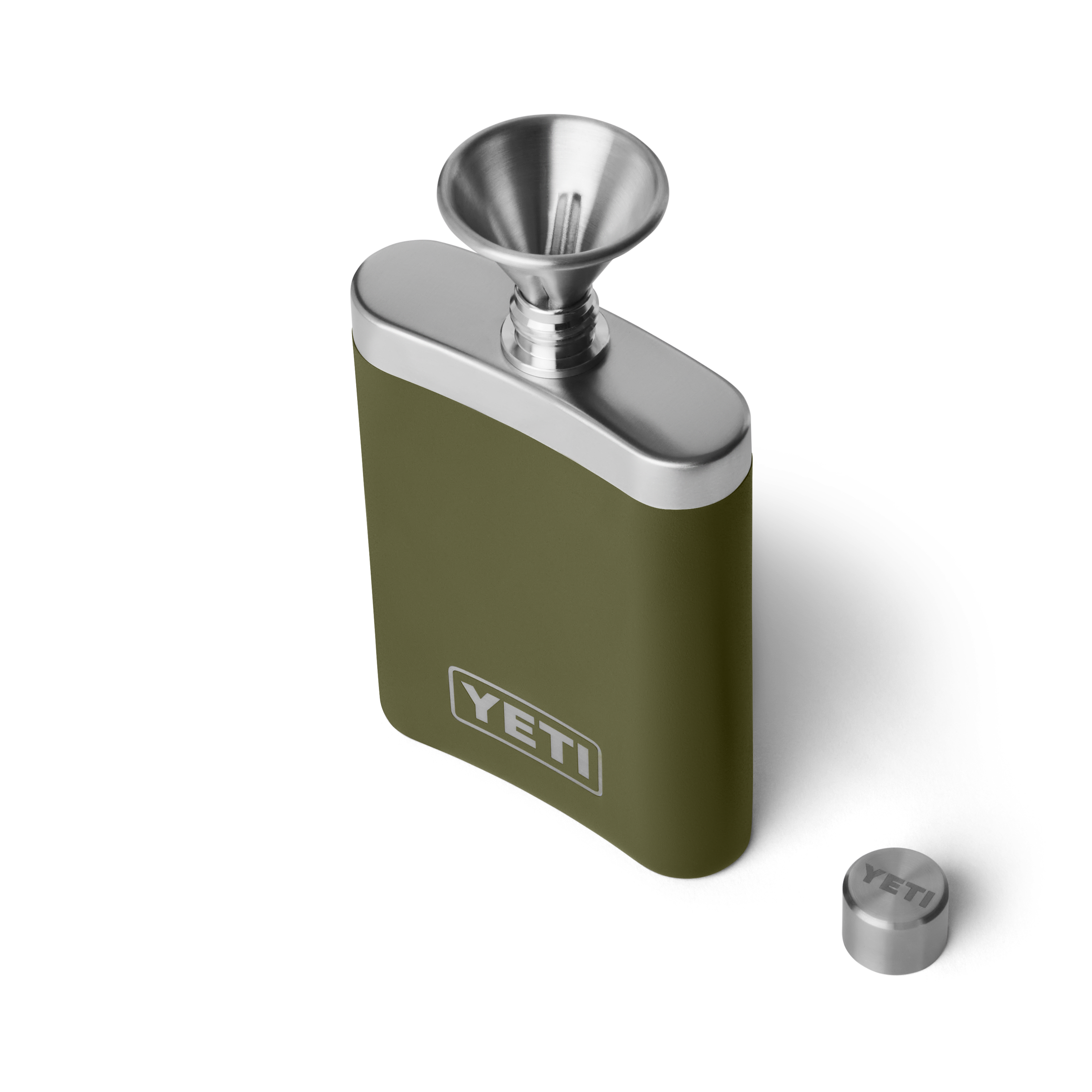 YETI Flask flasque inox 7 oz Olive avec entonnoir