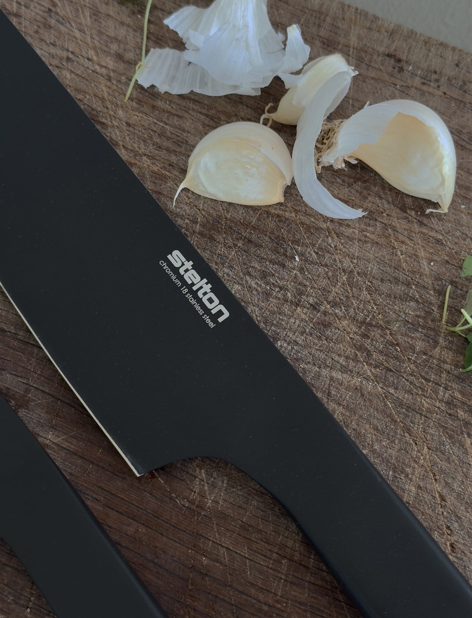 Stelton Pure Black set 4 couteaux cuisine noir