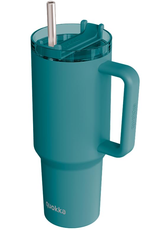 QUOKKA STREAM MIDNIGHT GREEN tasse isotherme 1200 ml inox