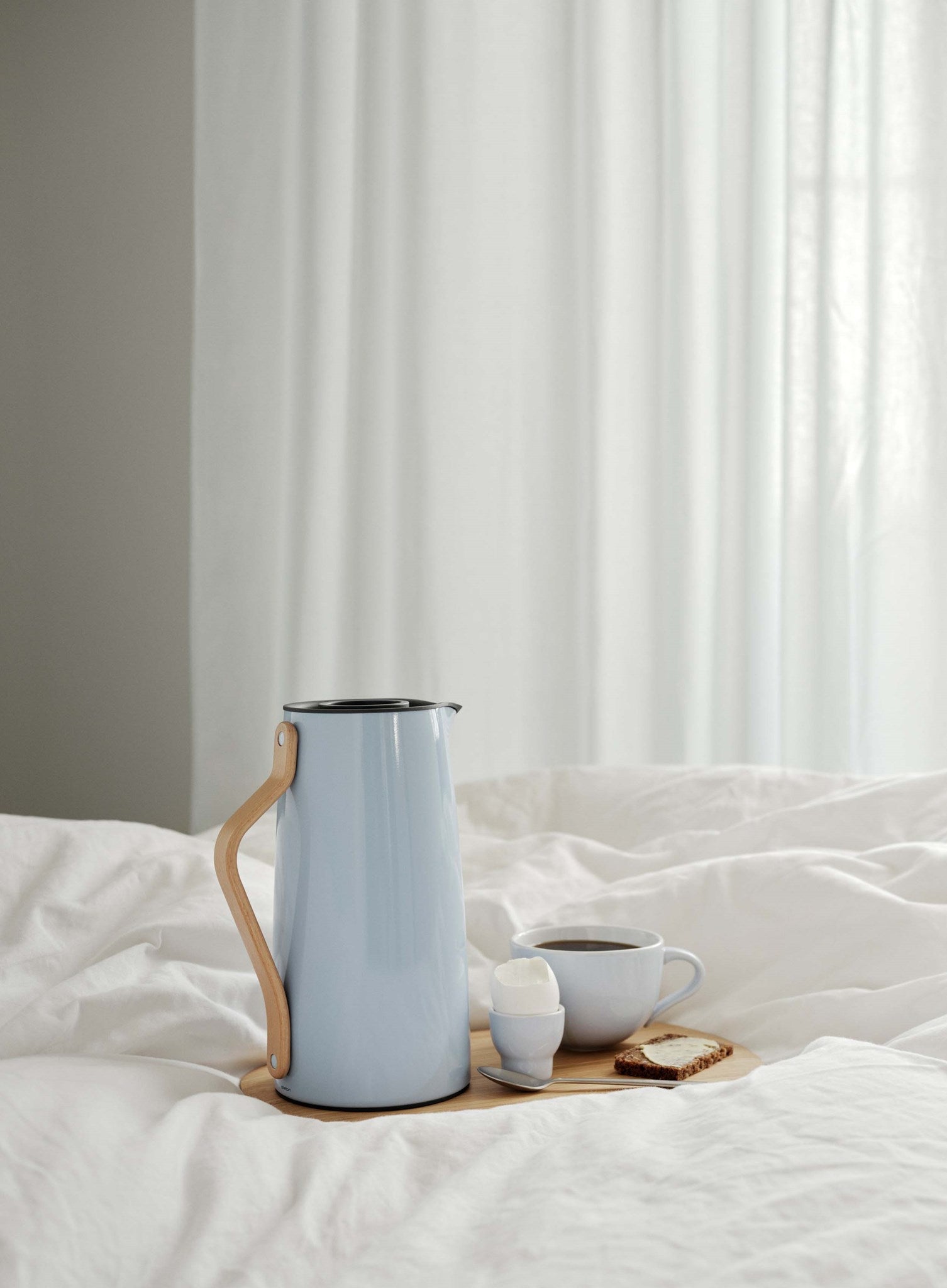 Stelton Emma tasse grès bleu 350 ml lot 2 cappuccino