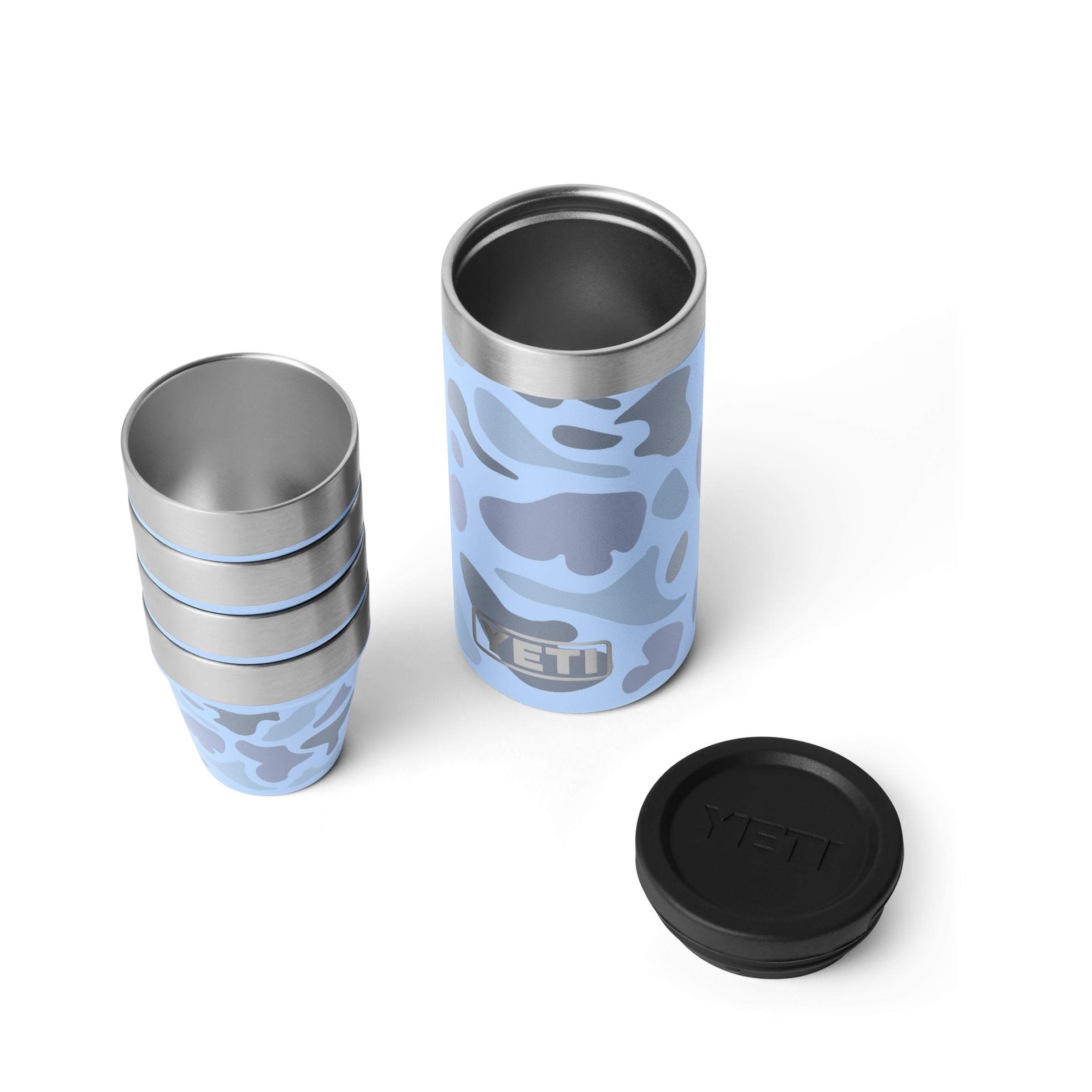 YETI Shot Verres Inox Isotherme 48 ml Blue Camo x4