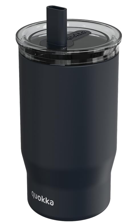 Quokka Mist Black 720 ml gobelet isotherme paille