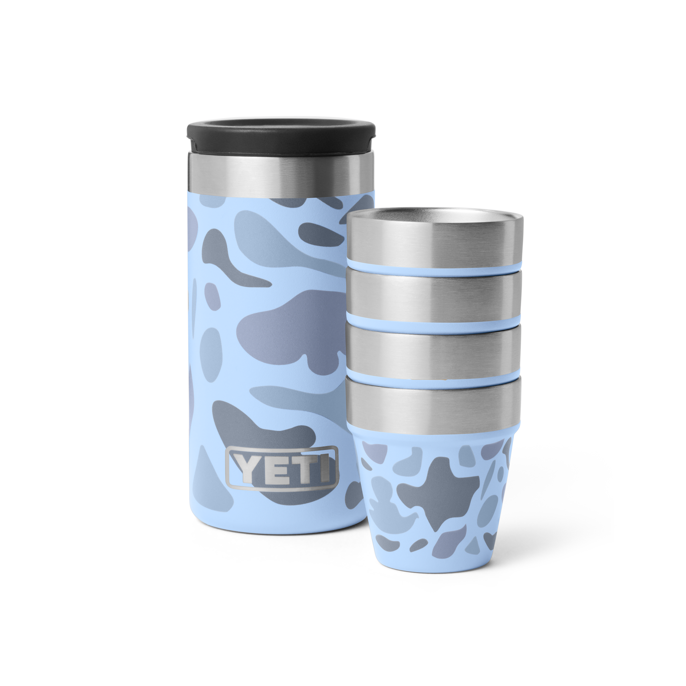 YETI Shot Verres Inox Isotherme 48 ml Blue Camo x4