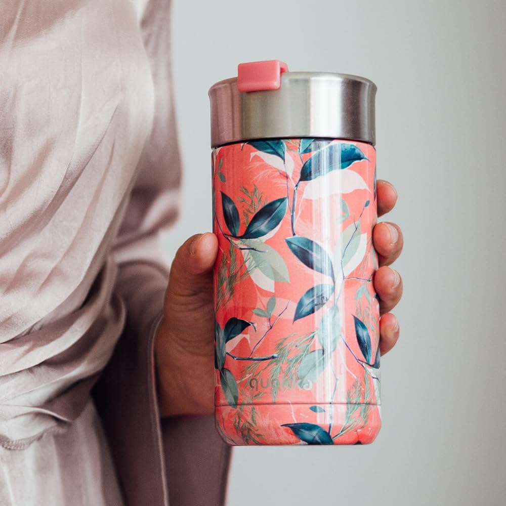 Quokka Boost gobelet isotherme Exotic Rose 400 ml infuseur
