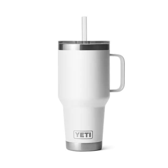 YETI Rambler 1 L mug isotherme paille White