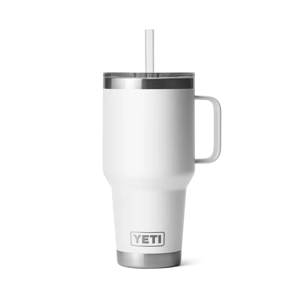 YETI Rambler 1 L mug isotherme paille White