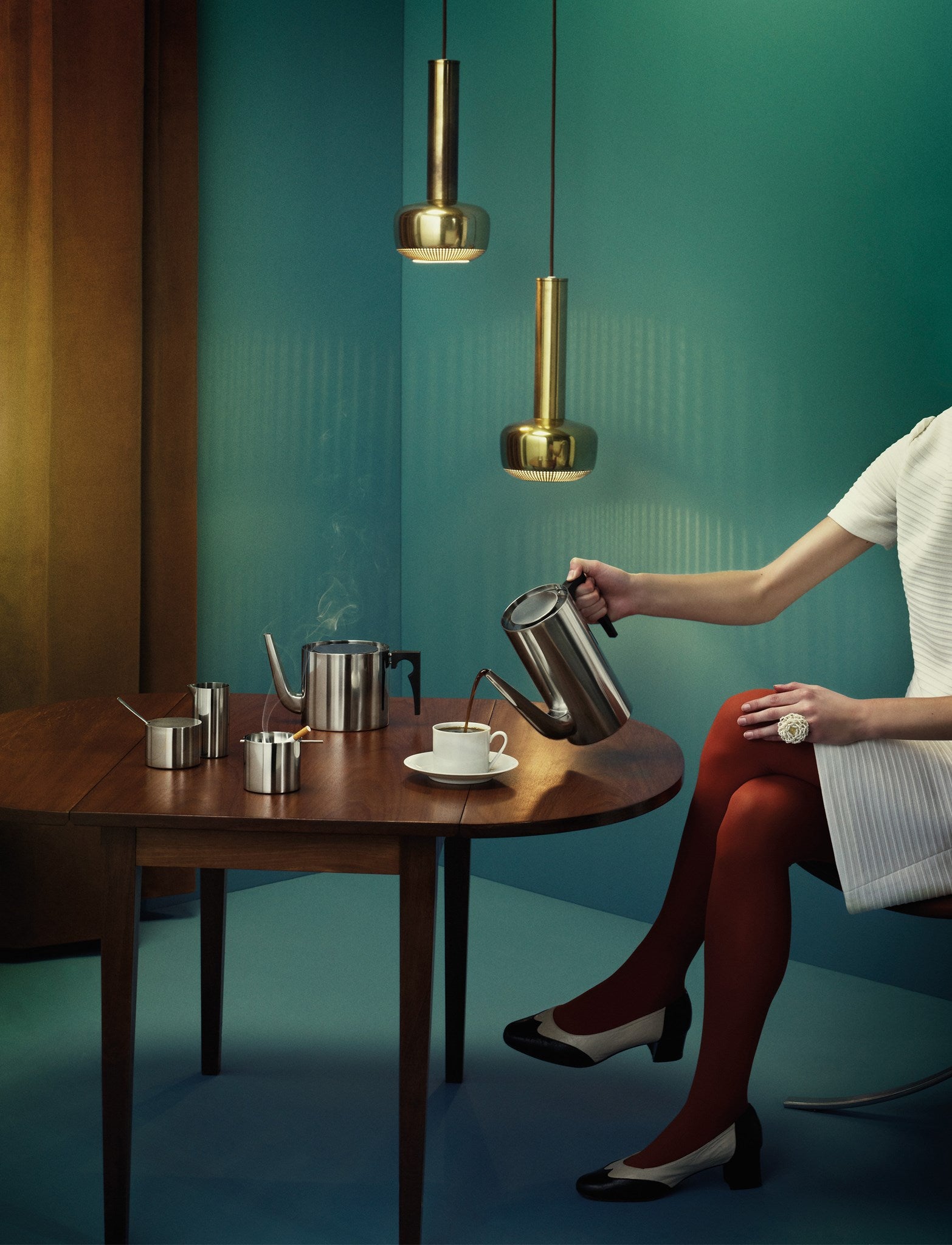 Stelton Cylinda Arne Jacobsen verseuse café 1,5 L