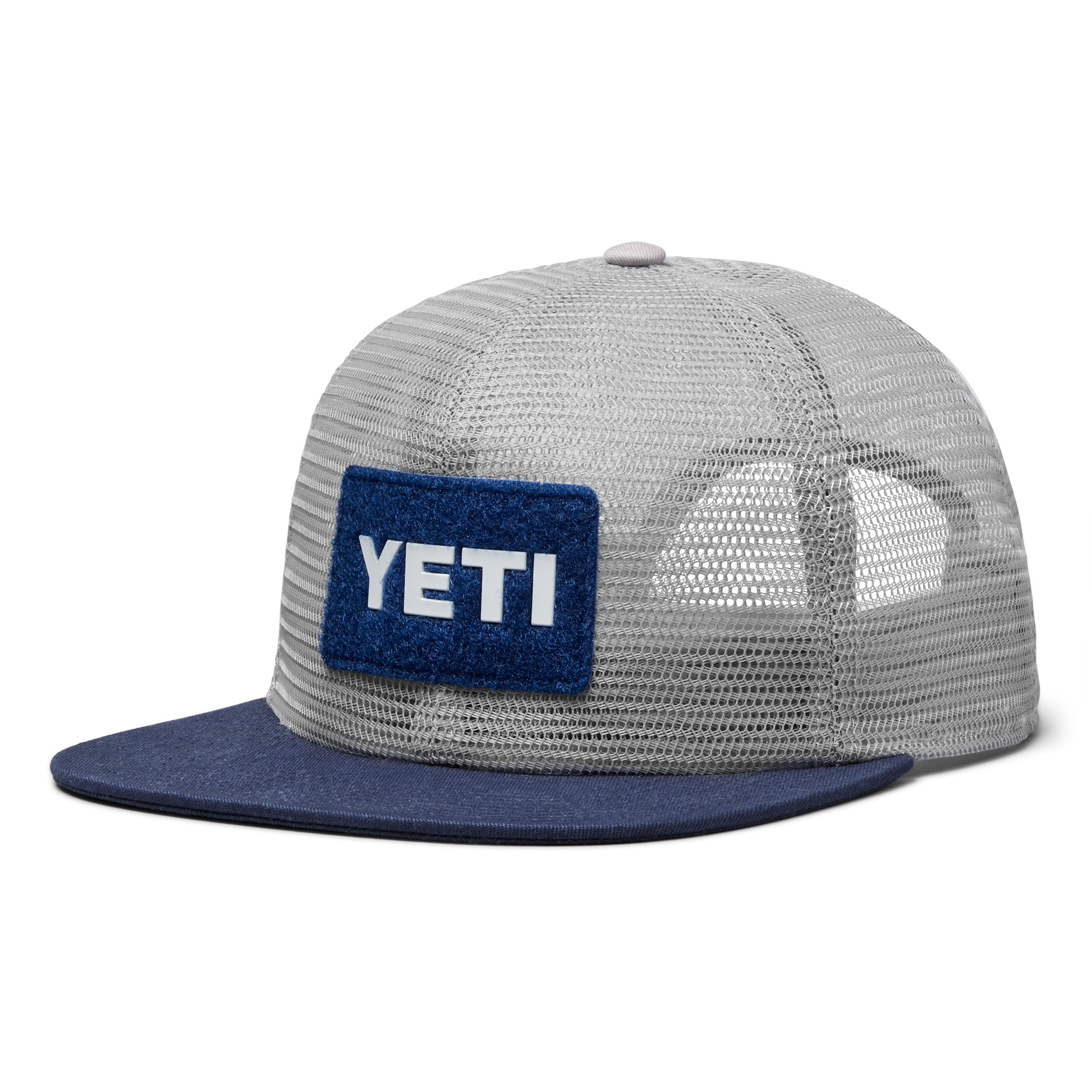 YETI Flat Brim casquette plate Grey/Navy filet recyclé