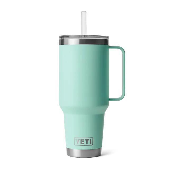YETI Rambler 42 oz Mug isotherme Seafoam 1,2 l paille