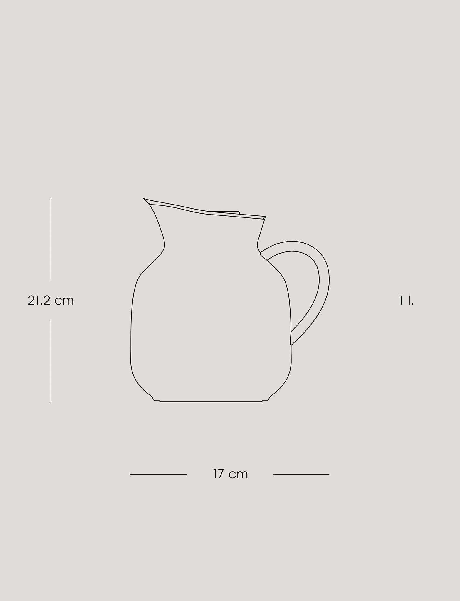 Stelton Amphora carafe isotherme 1 L verre