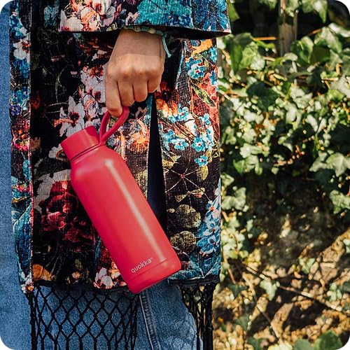 Quokka Solid Bouteille Inox 510 ml Cherry Red poignée isotherme