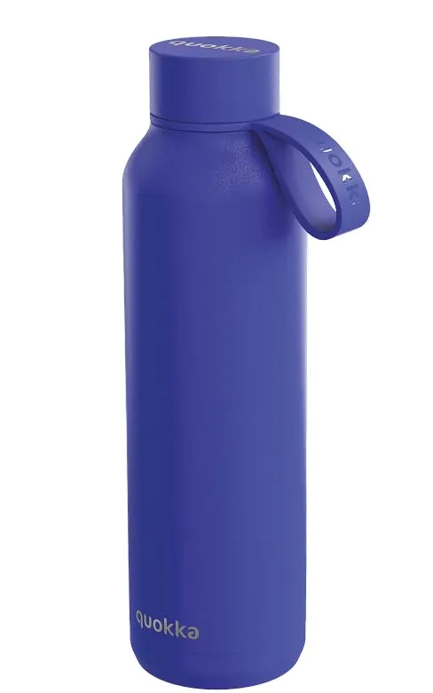 Quokka Solid Strap Dusk Blue gourde isotherme 630 ml