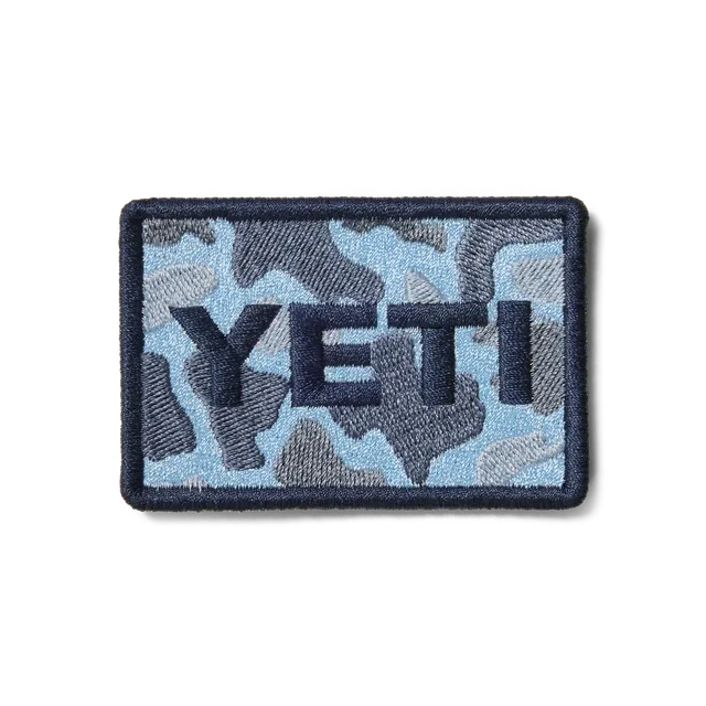 YETI Blue Camo Patch écusson scratch 5x7 cm
