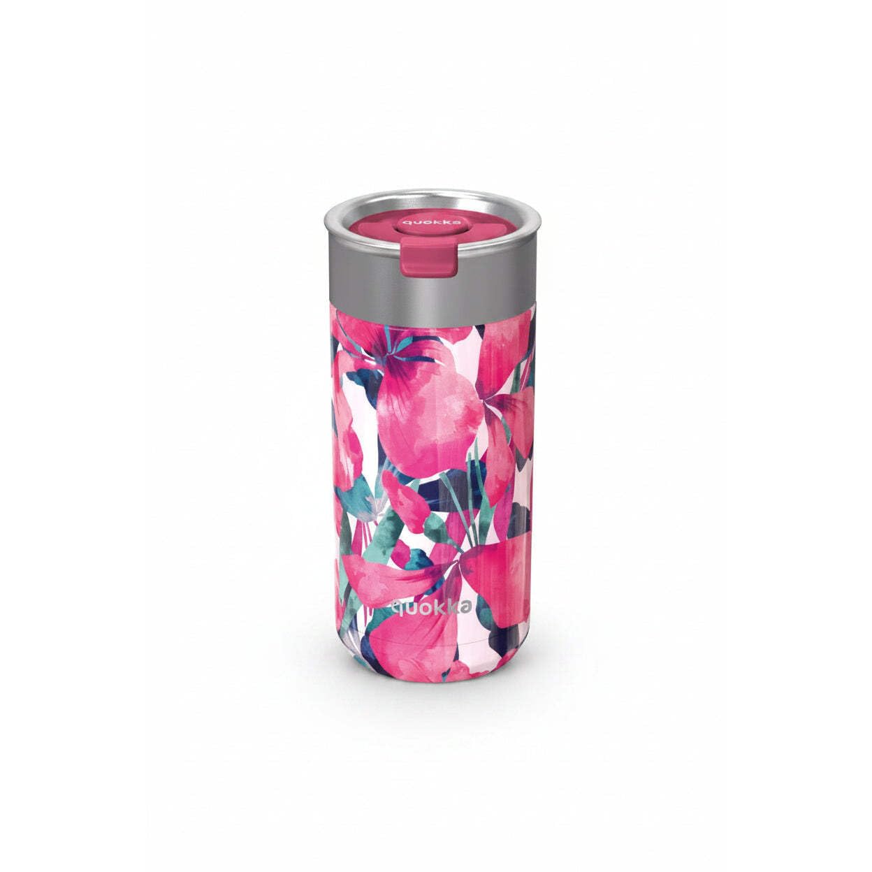 Quokka Boost tasse isotherme Pink Bloom 400 ml infuseur