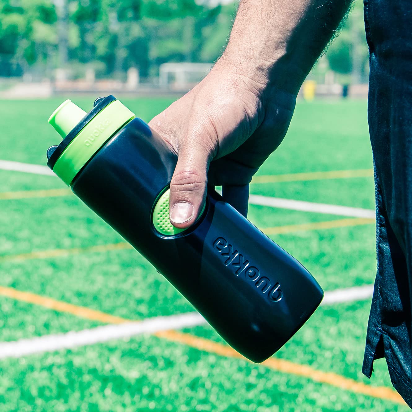 Quokka Sweat bidon sport 680 ml Black Lime sans BPA