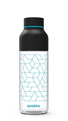 Quokka Ice Noir Geo bouteille Tritan 720 ml glaçons