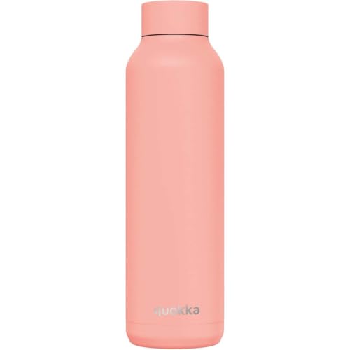 Quokka Solid Pastel Peach bouteille isotherme 630 ml inox