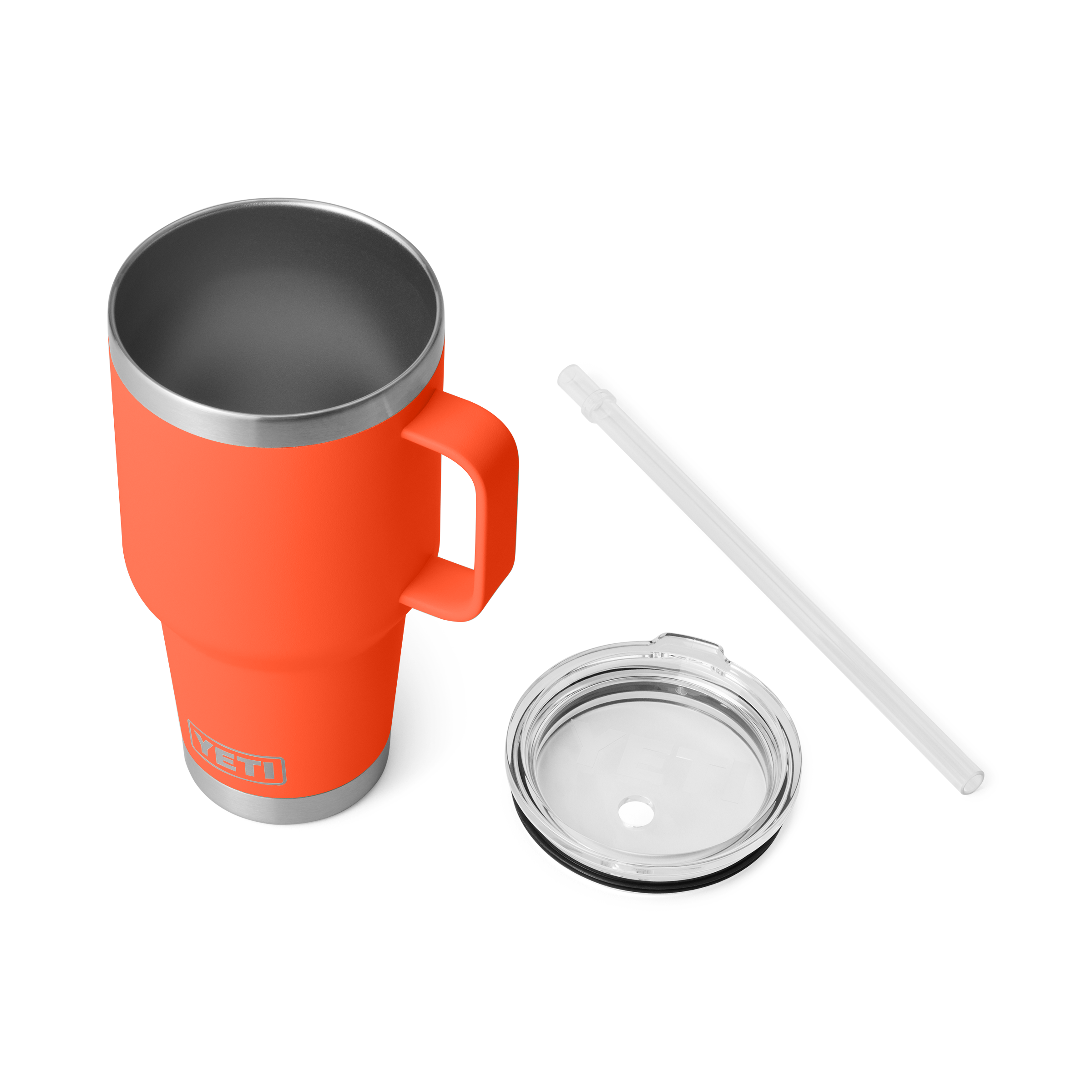 YETI Rambler Mug Paille 1 L Papaya Isotherme Inox