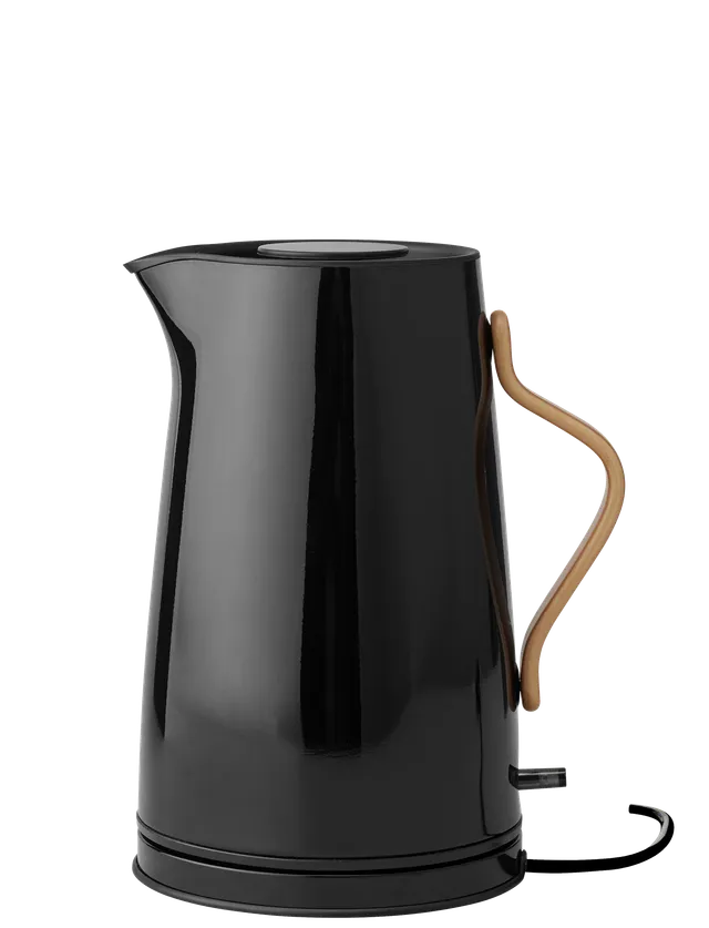 Stelton Emma bouilloire électrique 1,2 L noire hêtre
