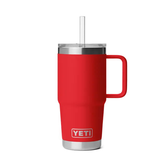YETI Rambler 25 oz Straw Mug 2.0 mug isotherme 739 ml Rescue Red