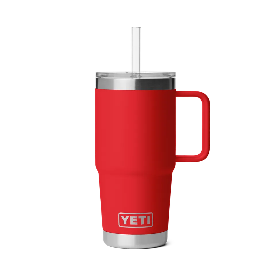 YETI Rambler 25 oz Straw Mug 2.0 mug isotherme 739 ml Rescue Red