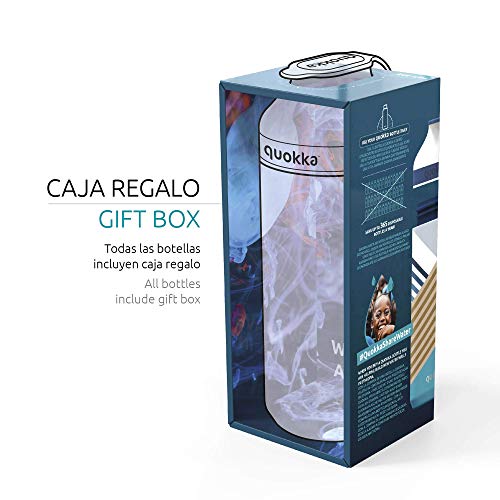 Quokka Mineral Steel Bouteille Inox 430 ml Feuille Électrique