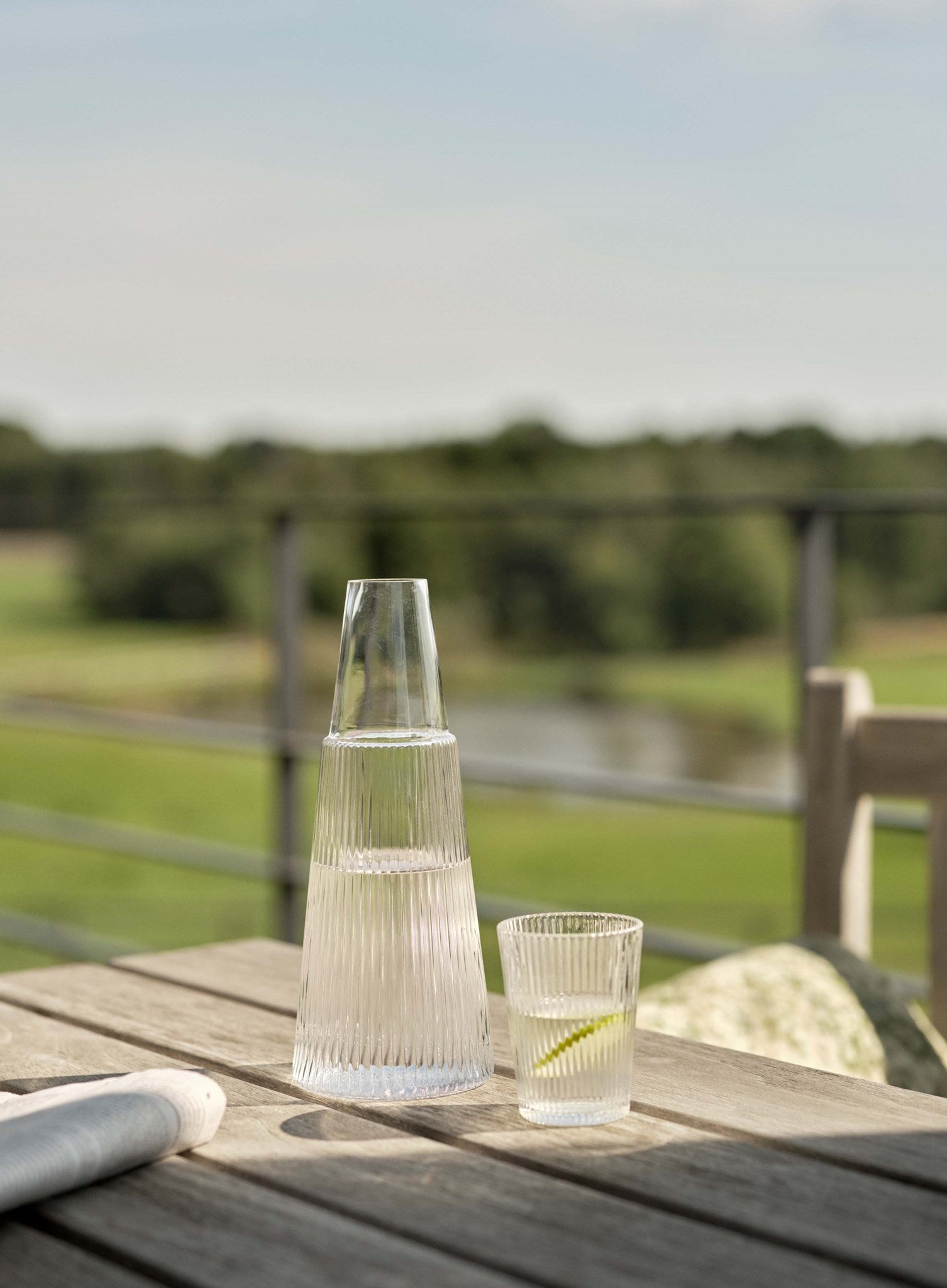 Stelton Pilastro carafe eau verre 1 L + verre 15 cL
