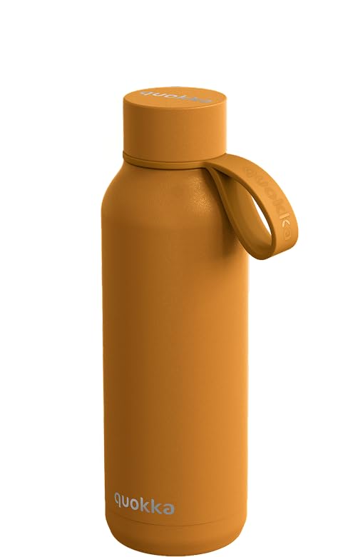 Quokka Solid Bouteille Inox 510 ml Amber poignée isotherme
