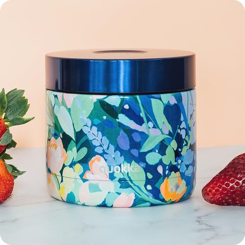Quokka Whim boîte alimentaire Floral Party 600 ml inox enfant