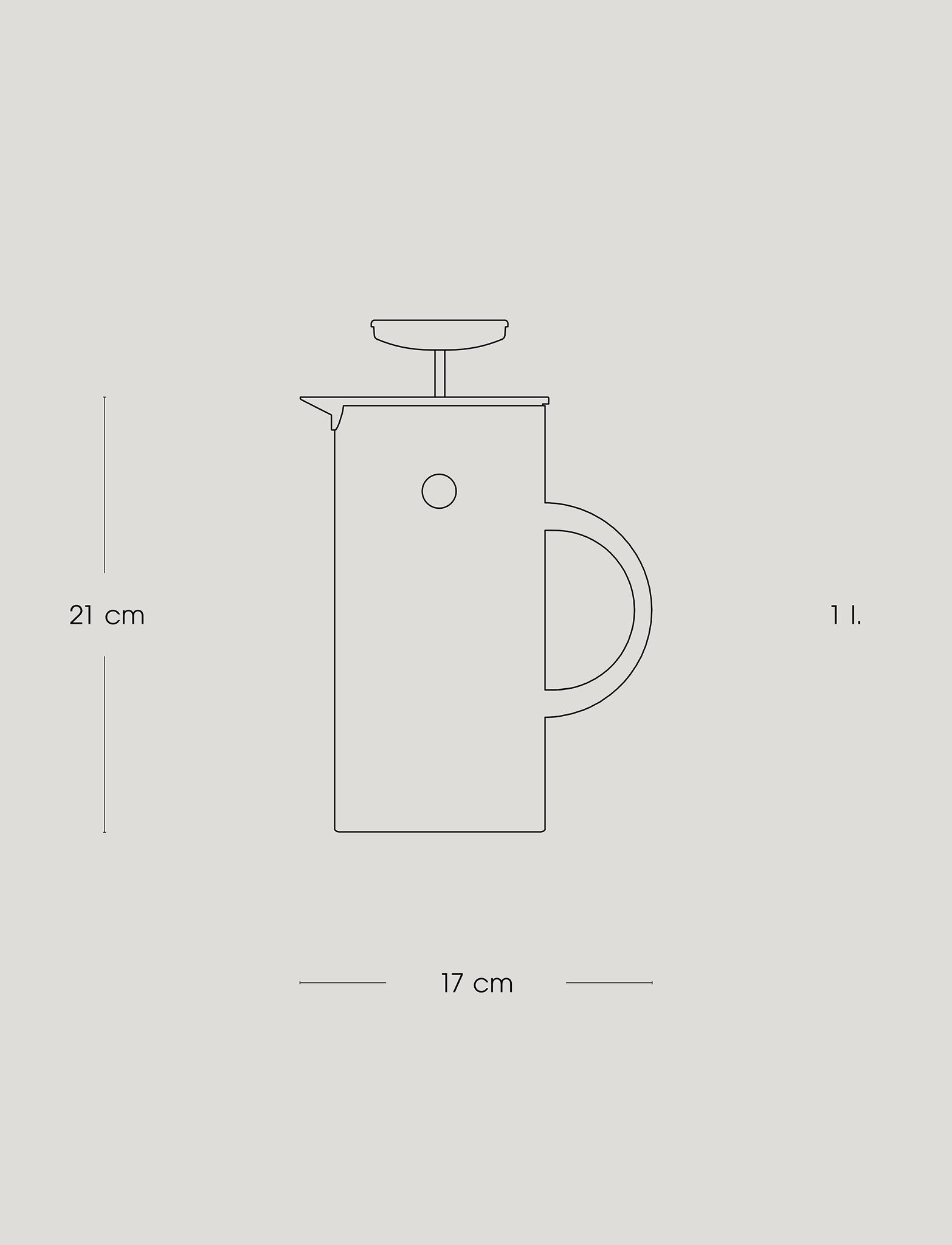 Stelton EM77 cafetière à piston 1 L 8 tasses