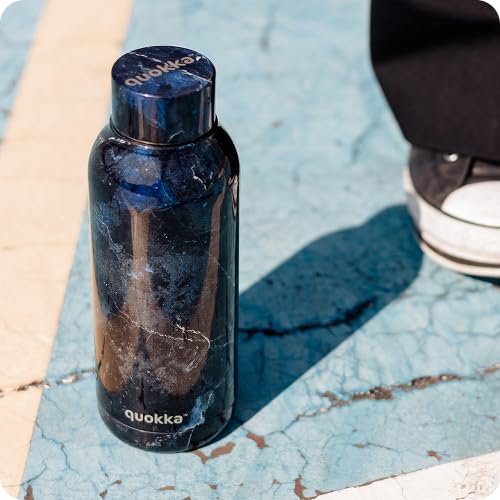 Quokka Solid bouteille isotherme 510 ml Black Marble inox