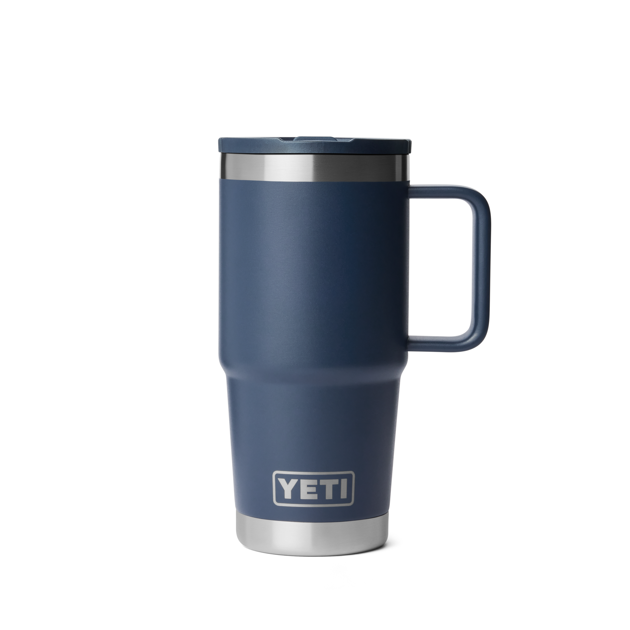 YETI Rambler 20 oz (591 ml) mug isotherme paille bleu