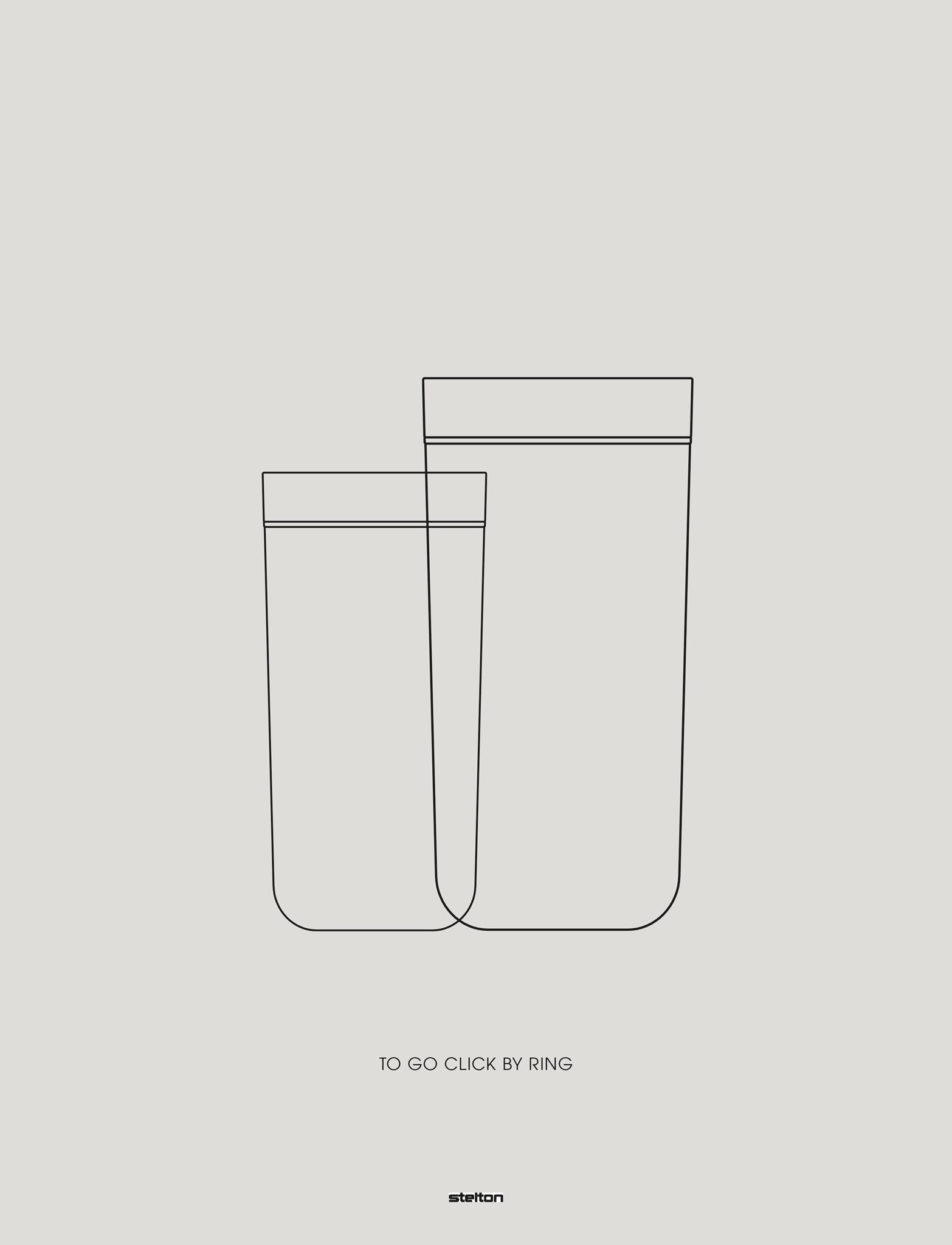 Stelton To Go Click gobelet isotherme 400 ml inox