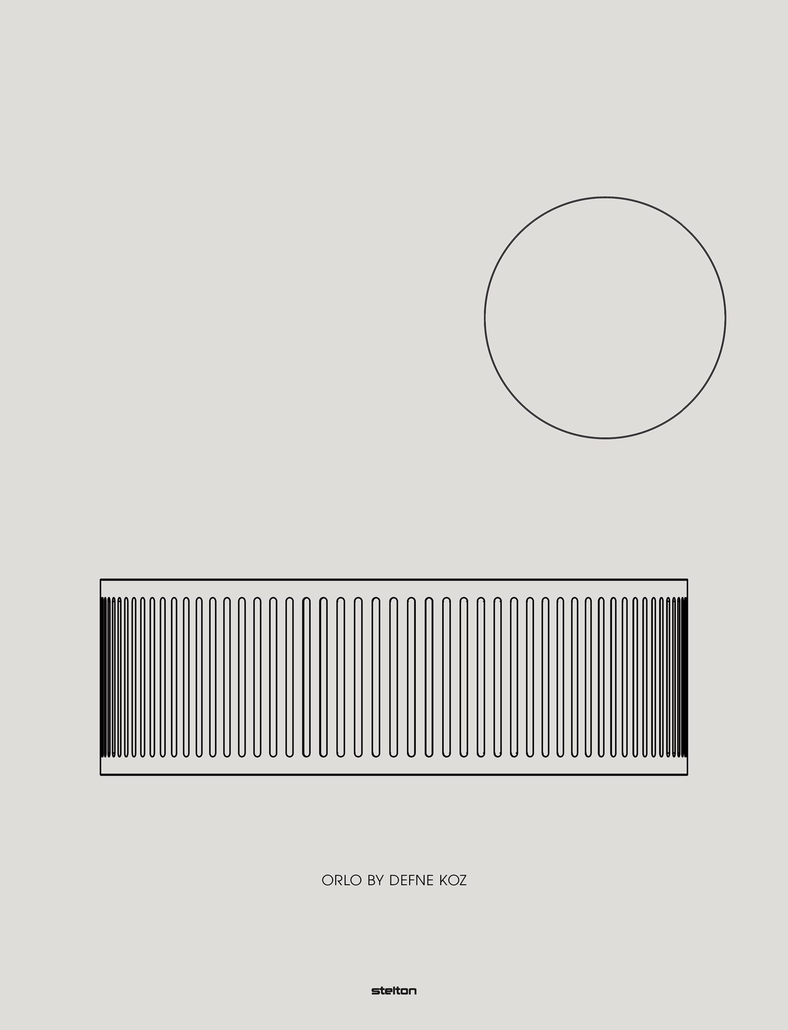Stelton Orlo bol plateau inox H 8 cm service
