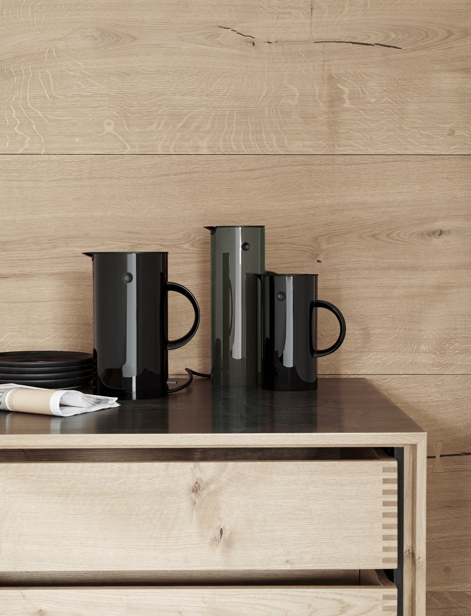 Stelton EM77 carafe isotherme 1 L bouchon voyage chaud froid