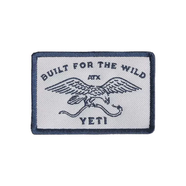 YETI Drawn Wild patch velcro Gris 5 x 7 cm