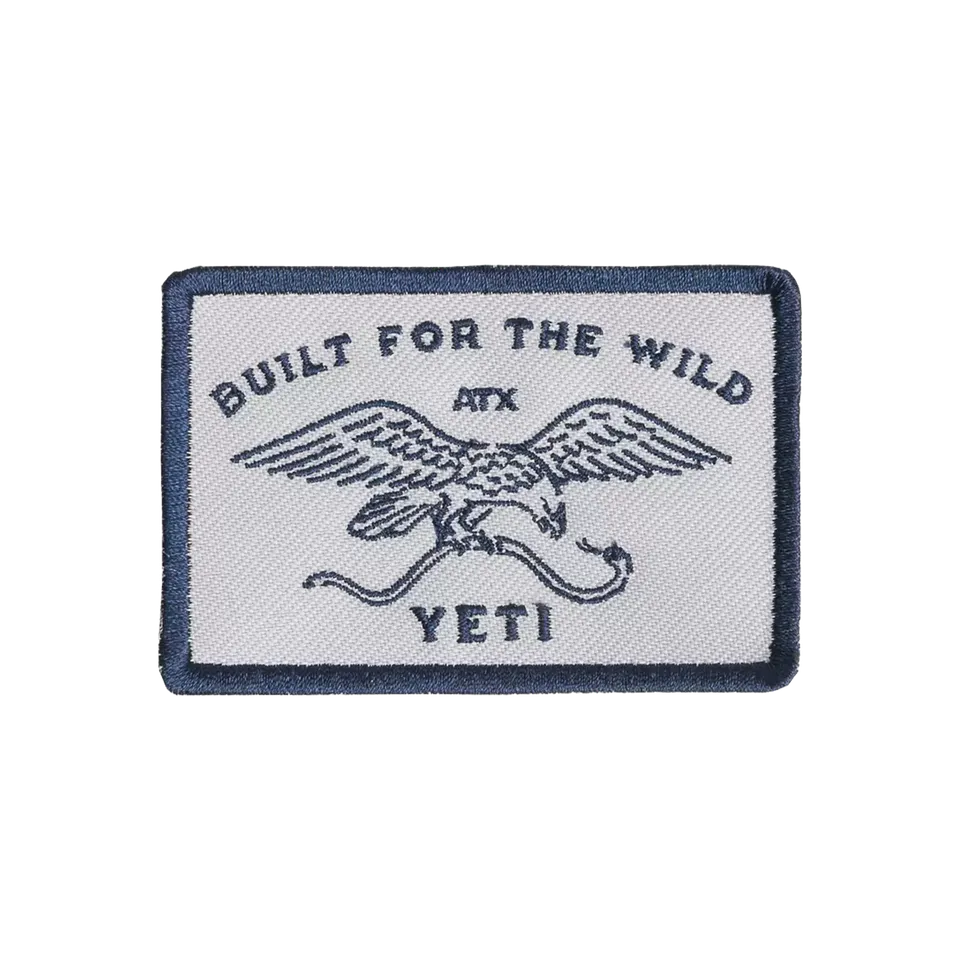 YETI Drawn Wild patch velcro Gris 5 x 7 cm