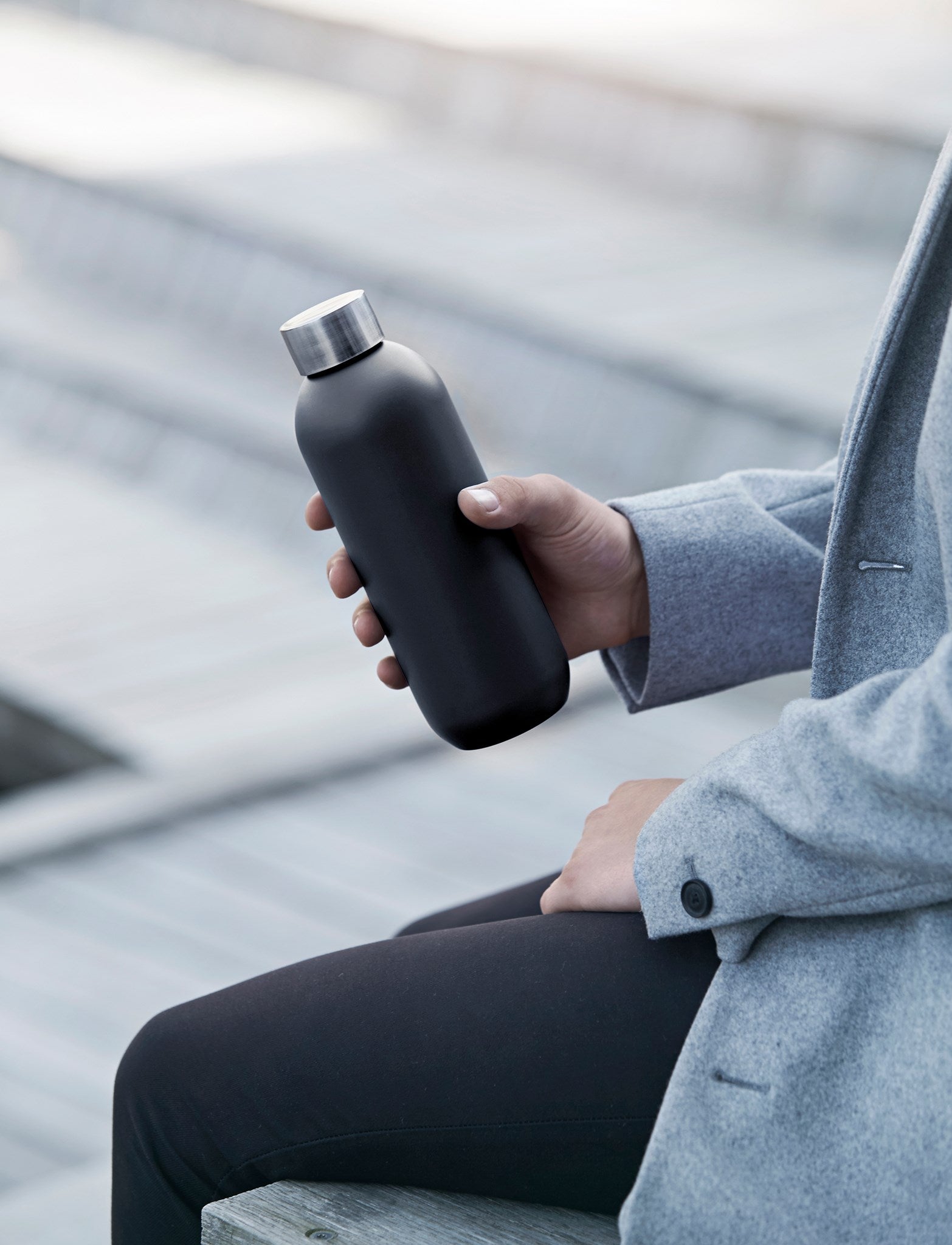 Stelton To Go Keep Cool bouteille isotherme 600 ml acier