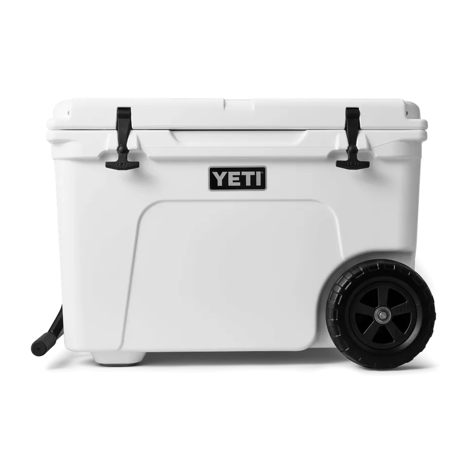 YETI Tundra Haul glacière rigide à roulettes blanche