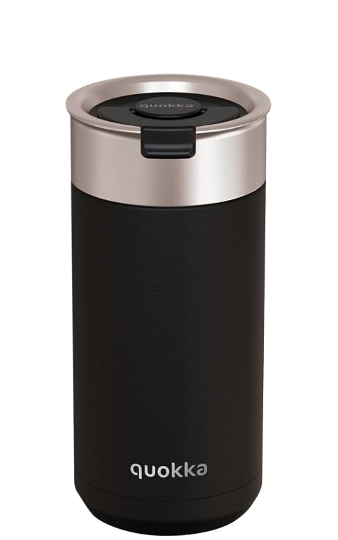 Quokka Boost gobelet isotherme Carbon Black 400 ml infuseur