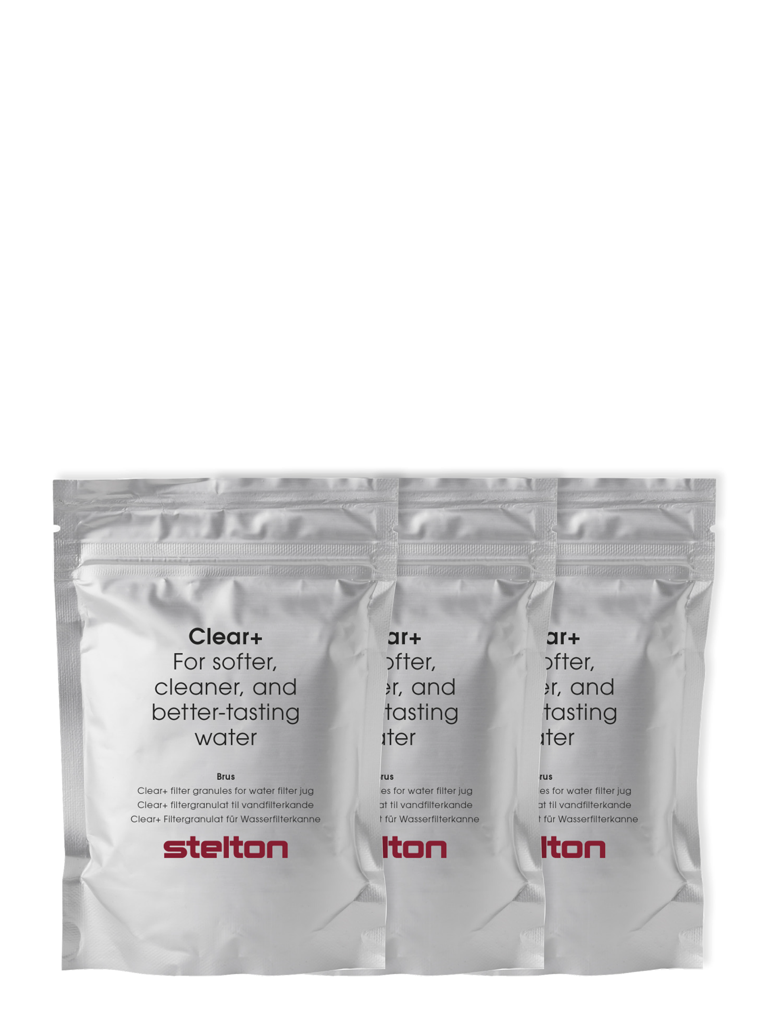 Stelton Brus Clear+ granulés filtrants lot 3 anti-calcaire