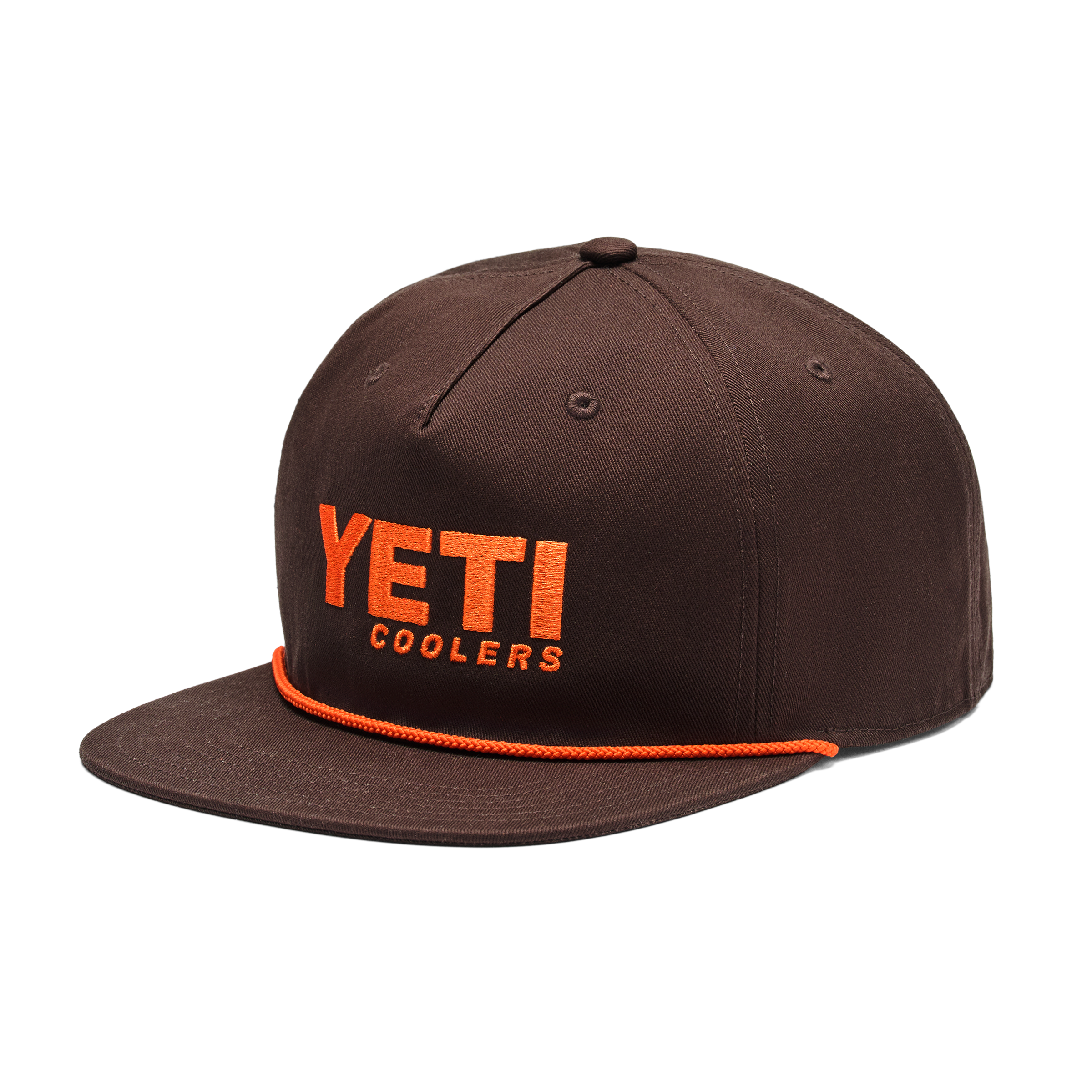 YETI Flat Brim Rope Hat casquette marron snapback