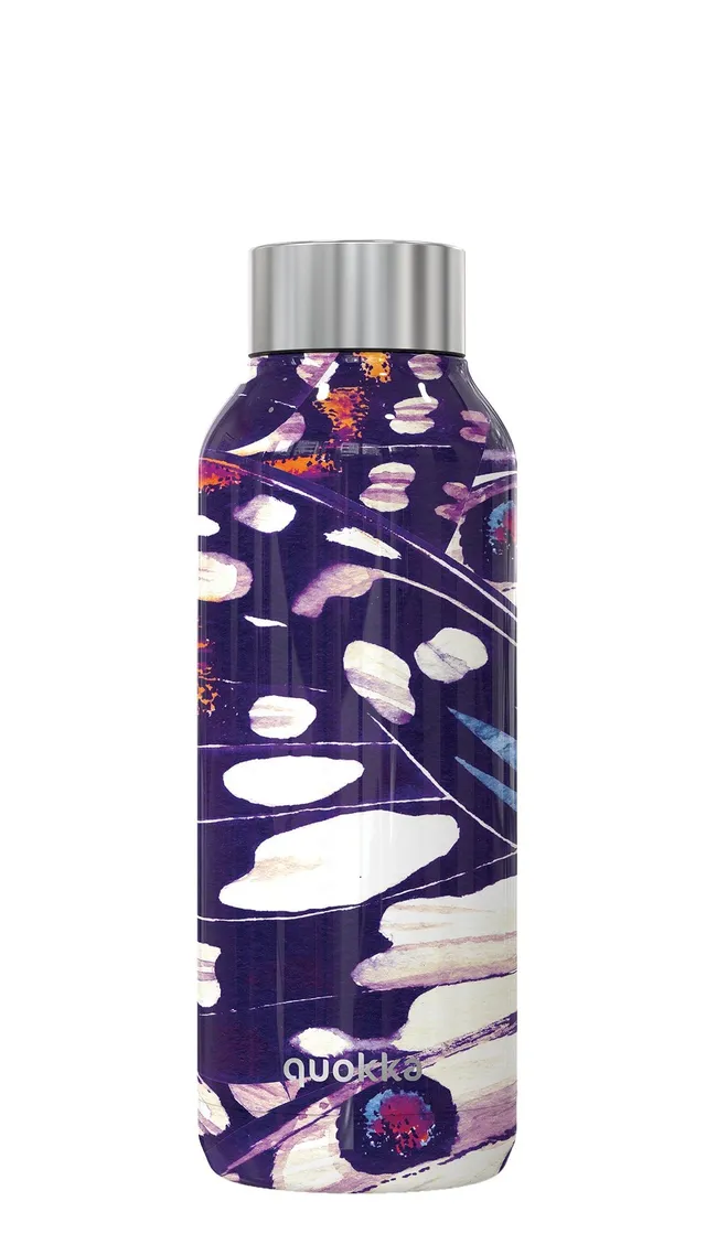 Quokka Solid Bouteille Inox 510 ml Ailes Violet isotherme