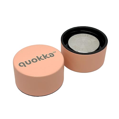 Quokka Solid Pêche bouteille isotherme 850 ml inox
